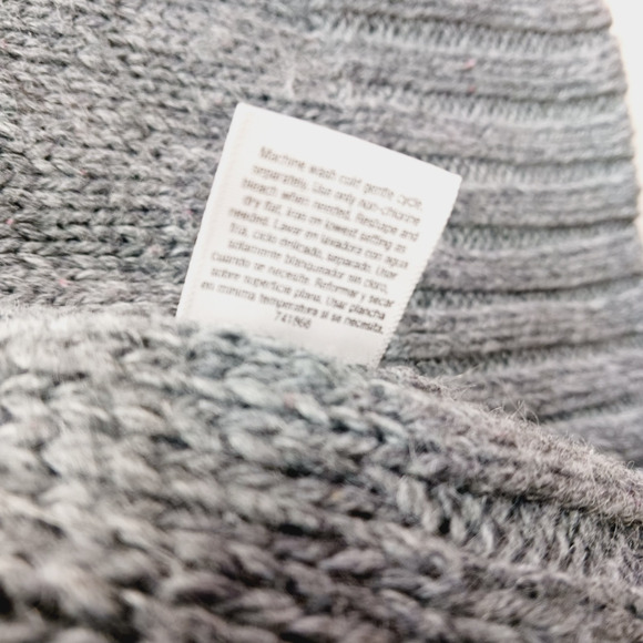 Sweater Cardigan 1X Gray Alpaca Knit Quiet Luxury Heritage Classic Old Money - Picture 8 of 9